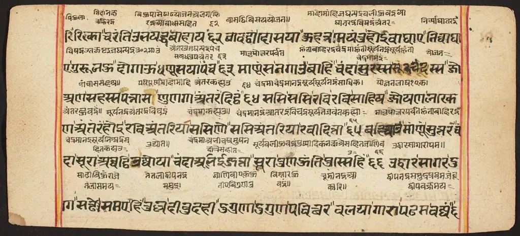 Tantric Manuscript "Sangrahani Sutra"