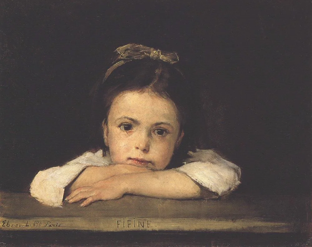 Fifine, by Lajos Deák Ébner, oil, 1875