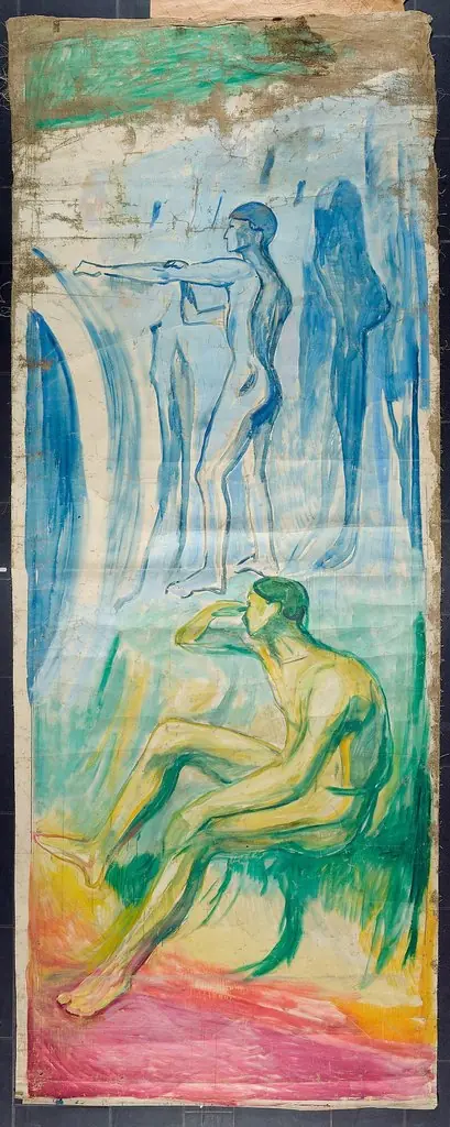Men Turned towards the Sun