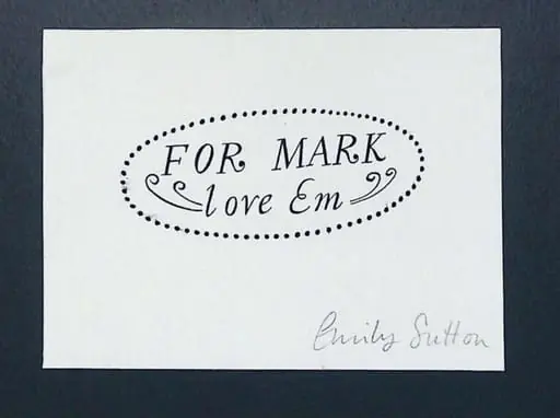 Label Card 'For Mark Love Em.'