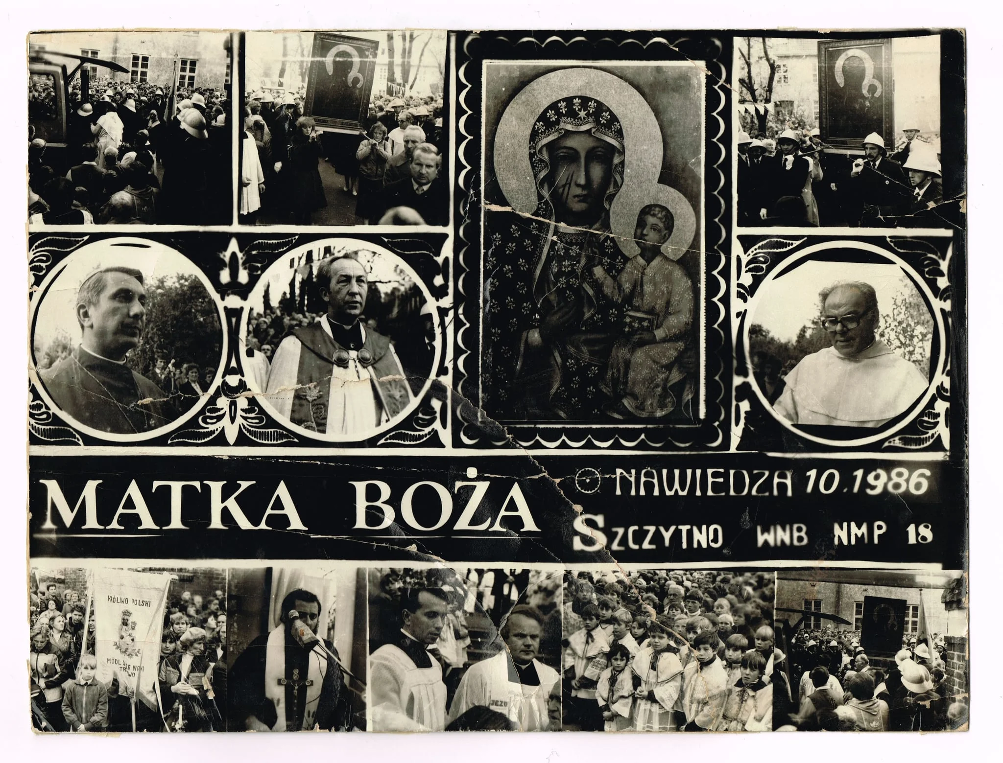 Visits to Our Lady of Czestochowa in the parish of Assumption of the Blessed Virgin Mary in Szczytno, by Photo unknown., 1986