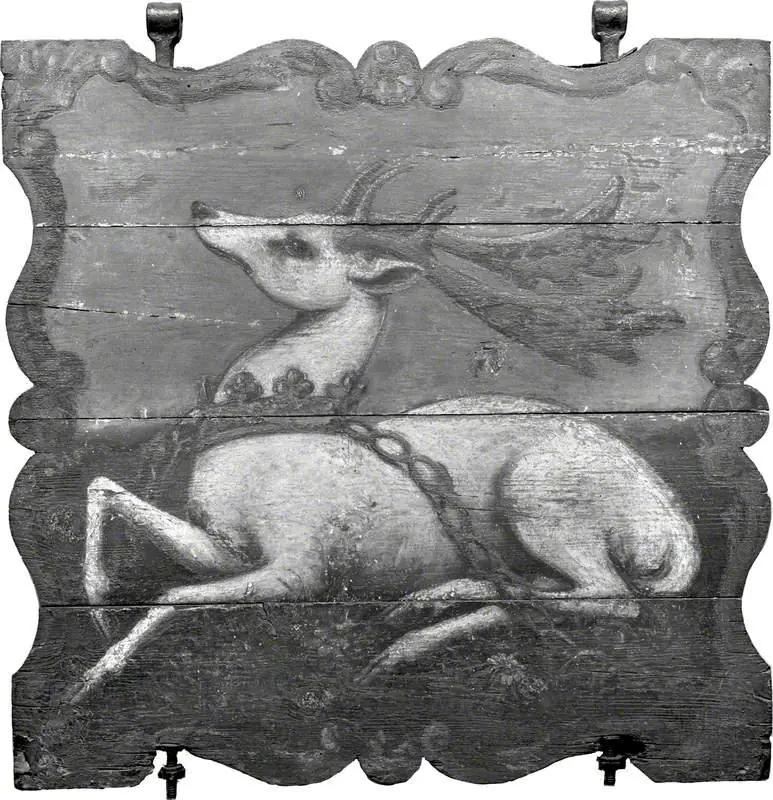 'The White Hart' (pub sign)