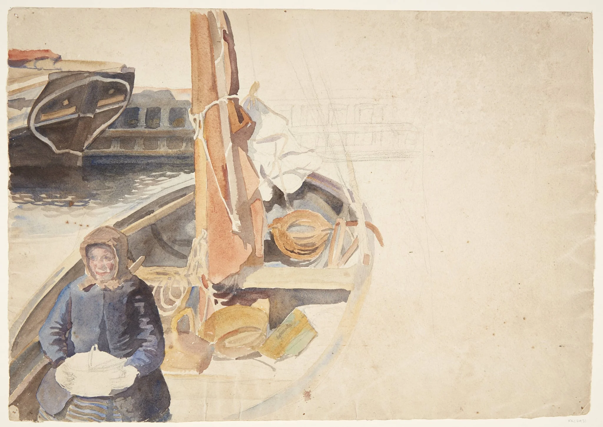 Fra Faaborg havn, by Unknown, unspecified, 1869