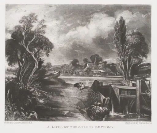 A LOCK ON THE STOUR, SUFFOLK