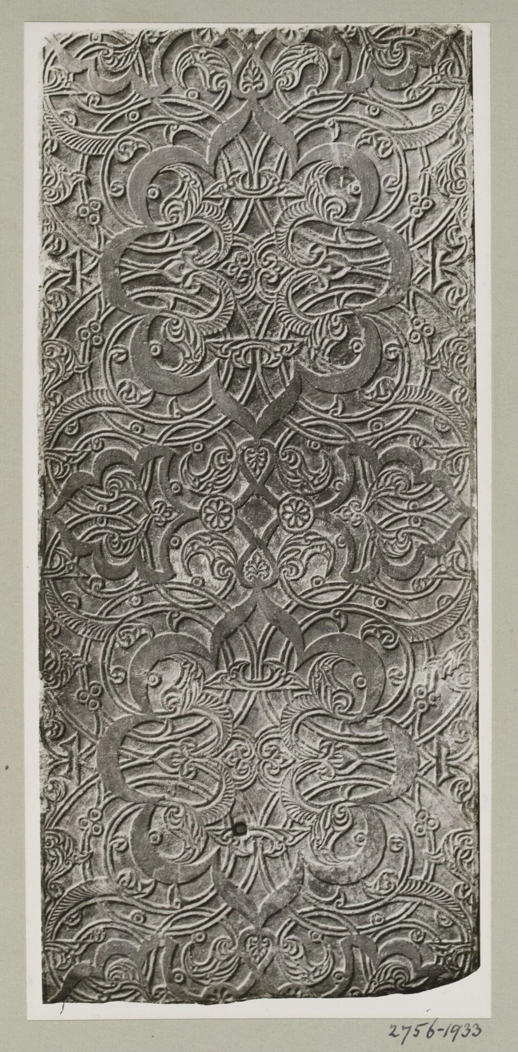 Carved marble slab, Coptic 6th-7th century, V&A Museum, London, by Unknown, photographic, 1934