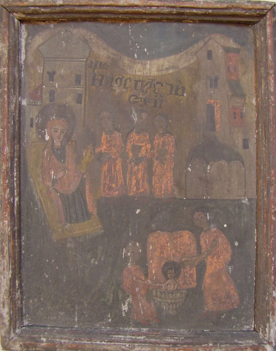 Nașterea Maicii Domnului, by Unknown, 1850
