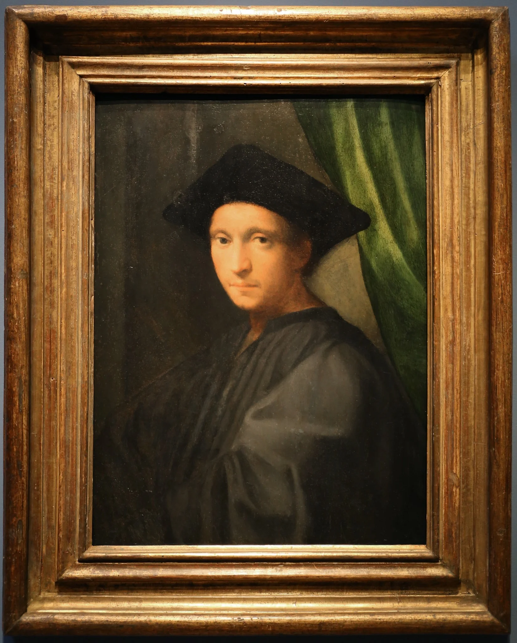 Bildnis eines Mannes, by Domenico Puligo, paint, 1519