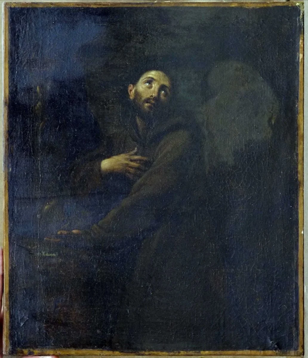 Sfântul Francisc în extaz, by anonim francez, unspecified