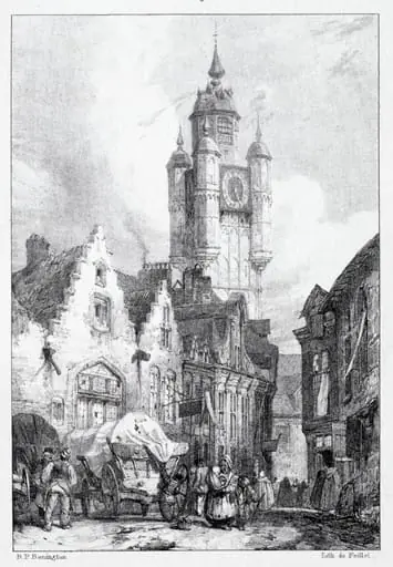 Bergues:  La Tour du marché