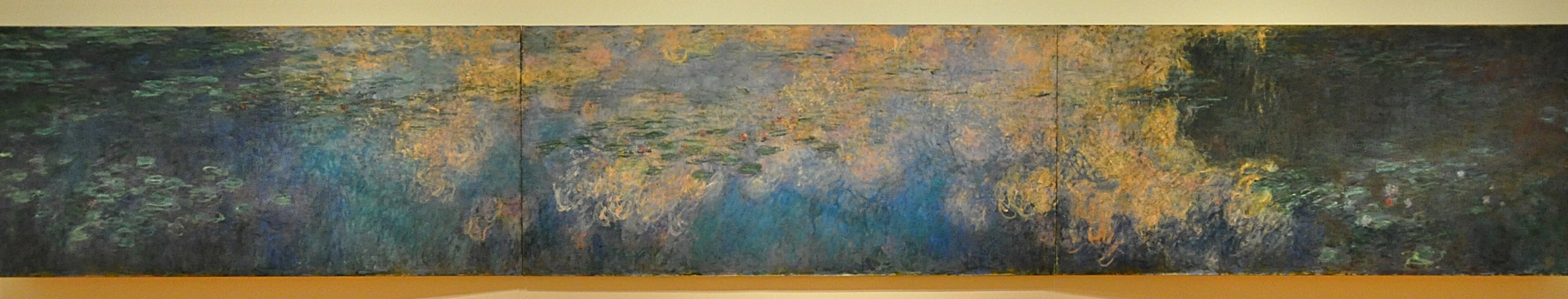 Water Lilies, by Claude Monet, oil, 1914