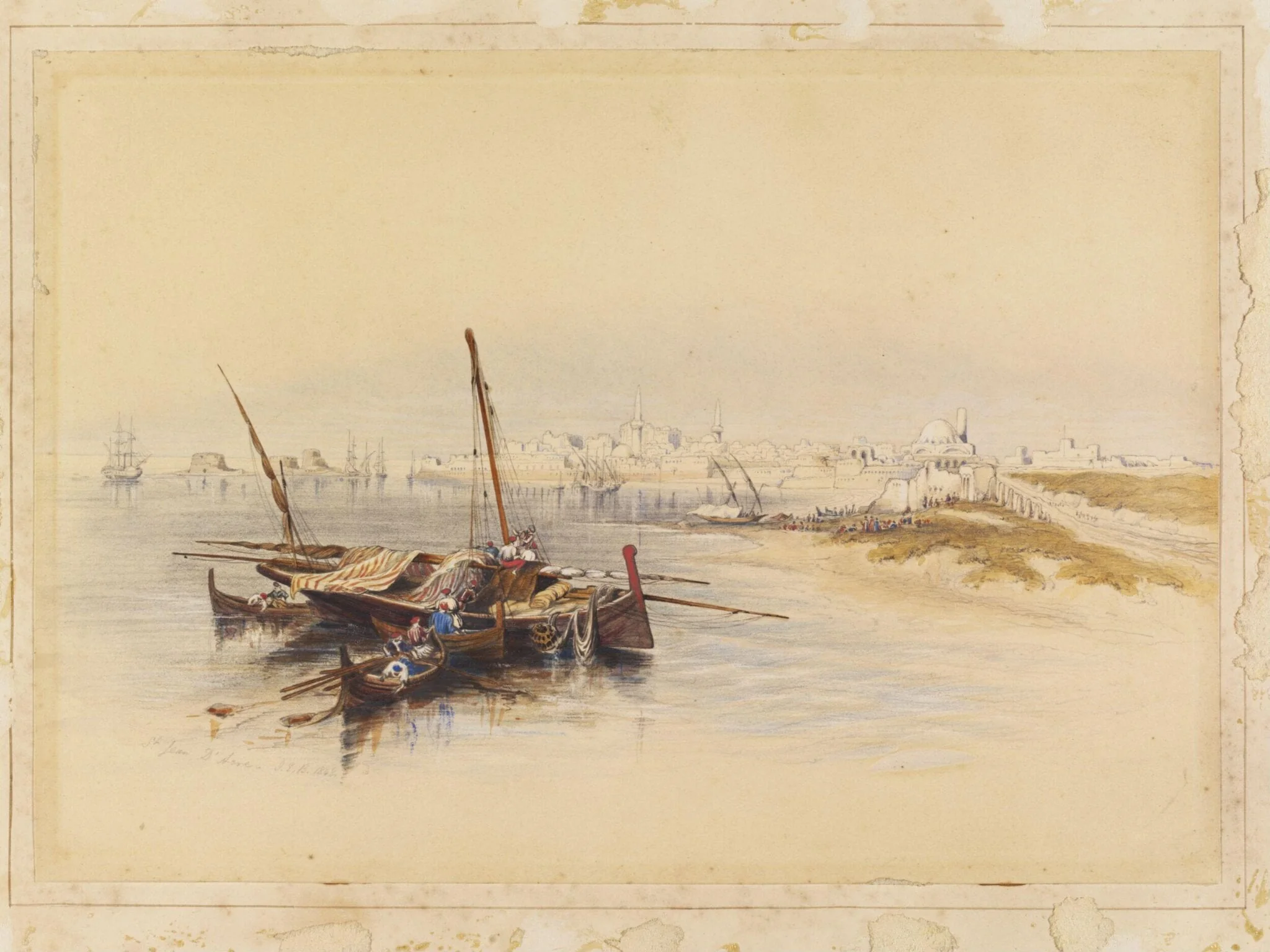 St. Jean dAcre from the Sea