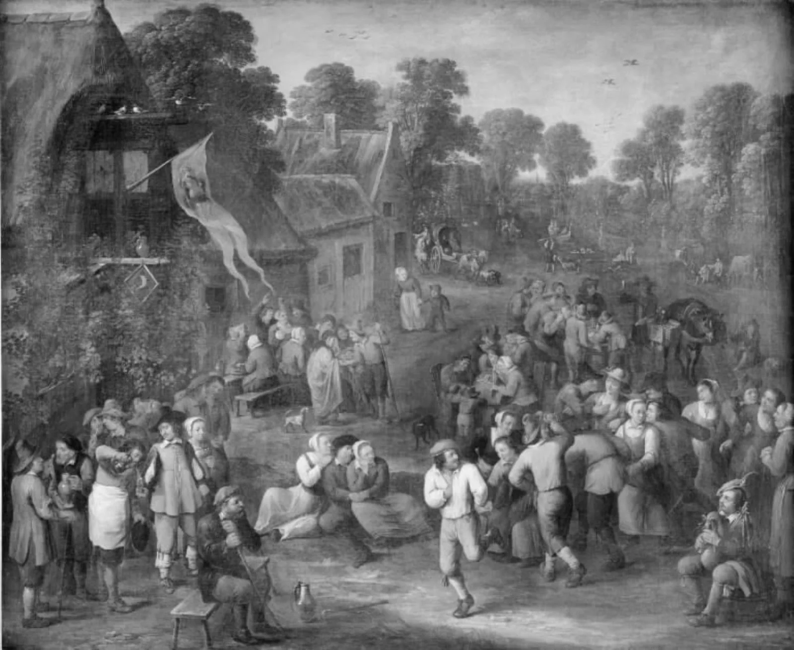 Rustic Feast, by Unknown, 1550