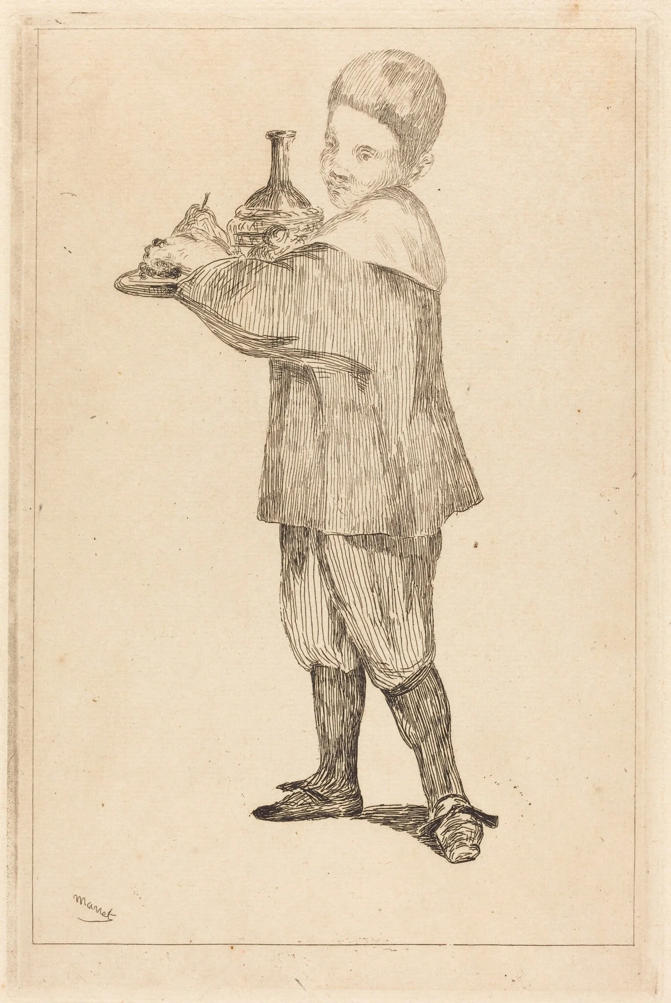Child Holding a Tray (L'Enfant Portant un Plateau)