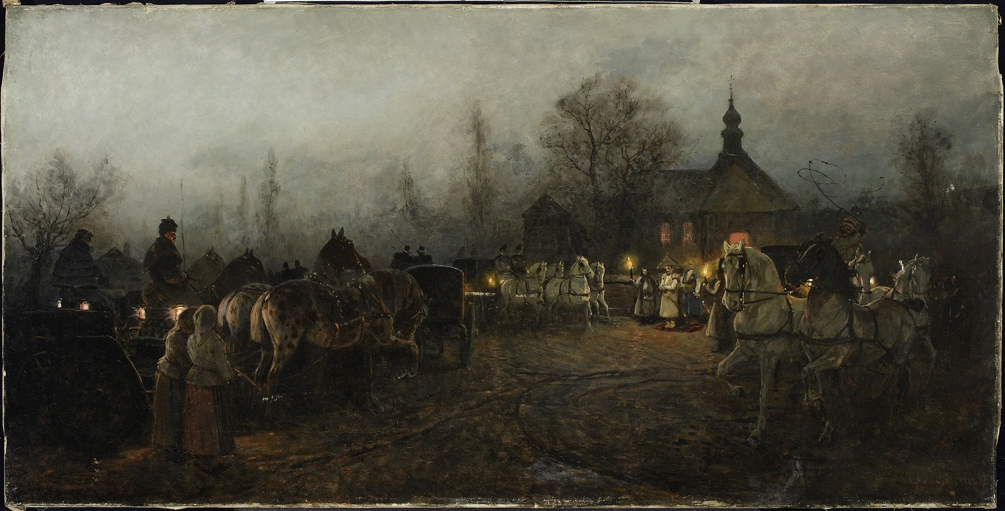 Wedding in the evening