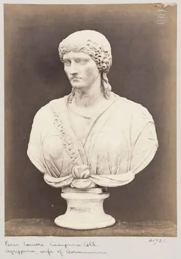 Marble bust of Agrippina, wife of Germanicus