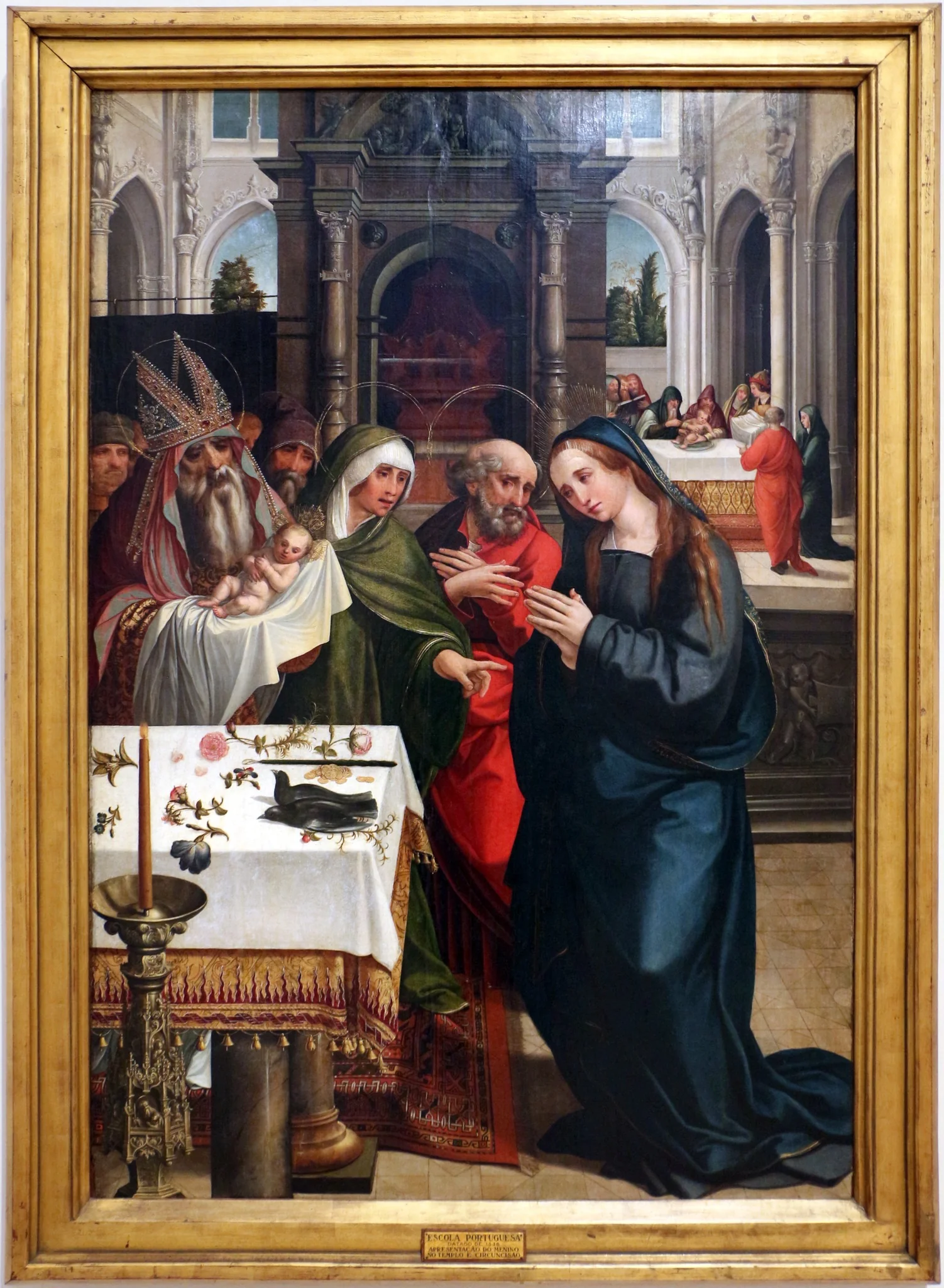 Presentation of Jesus at the Temple, by Garcia Fernandes, oil, 1538