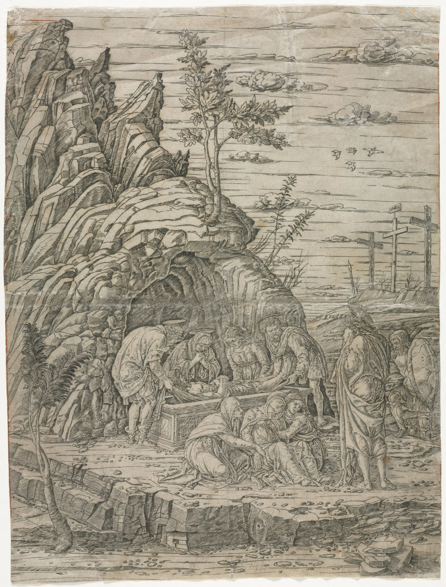 The Entombment with the Four Birds, by Andrea Mantegna, 1483