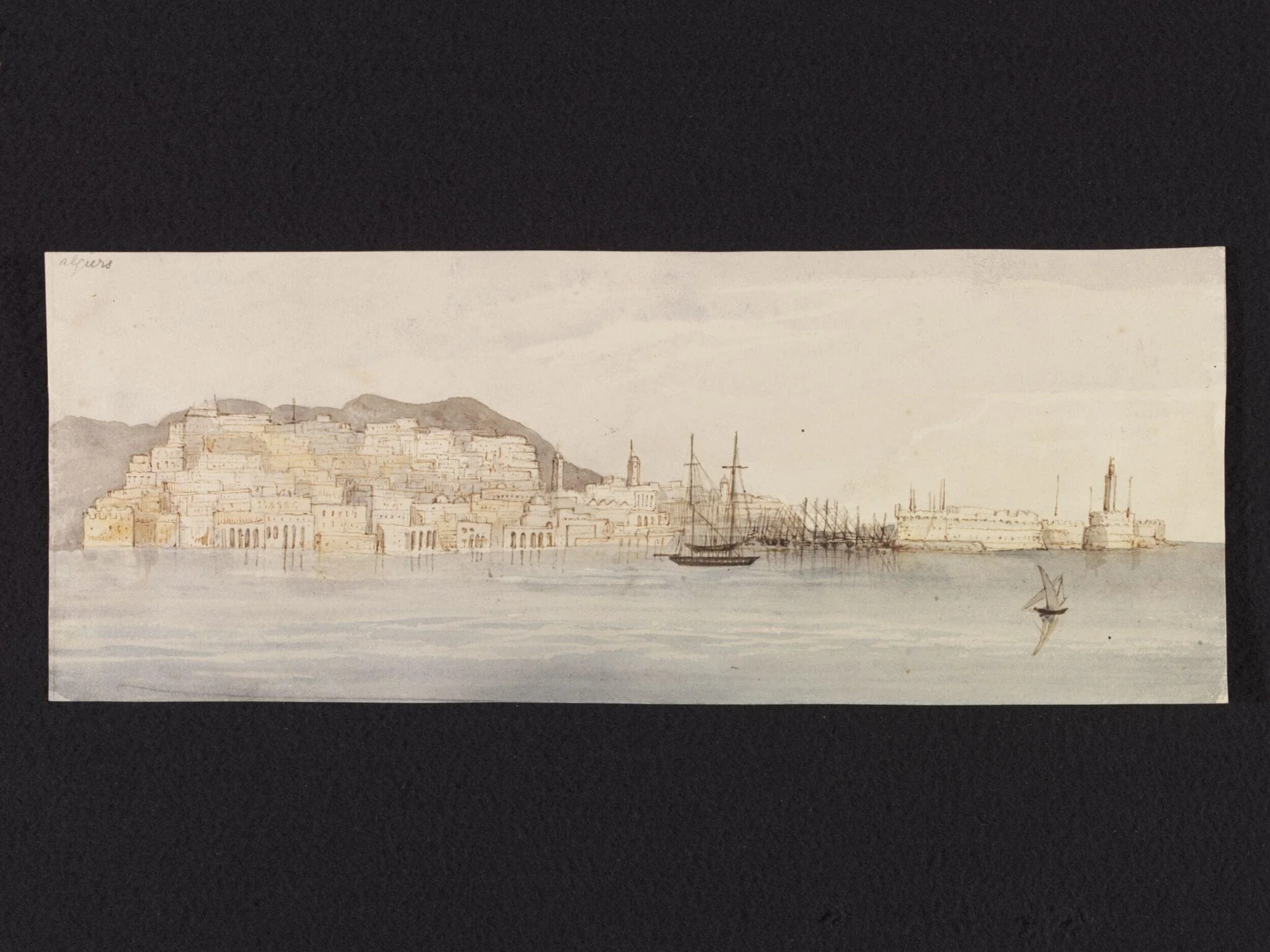 Algiers, by Selina Bracebridge, watercolor, 1825