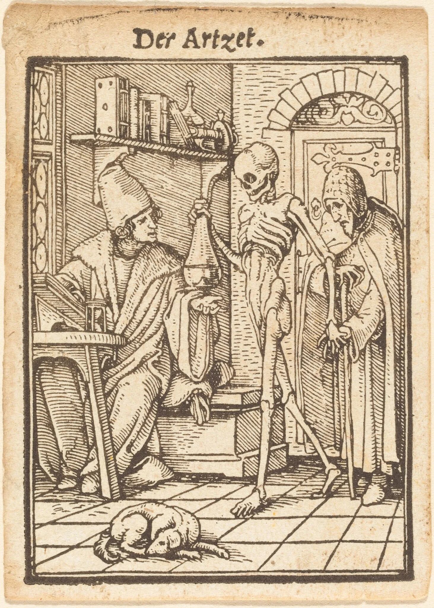 Der Artzet (The Physician), by Hans Lützelburger, ink, 1526