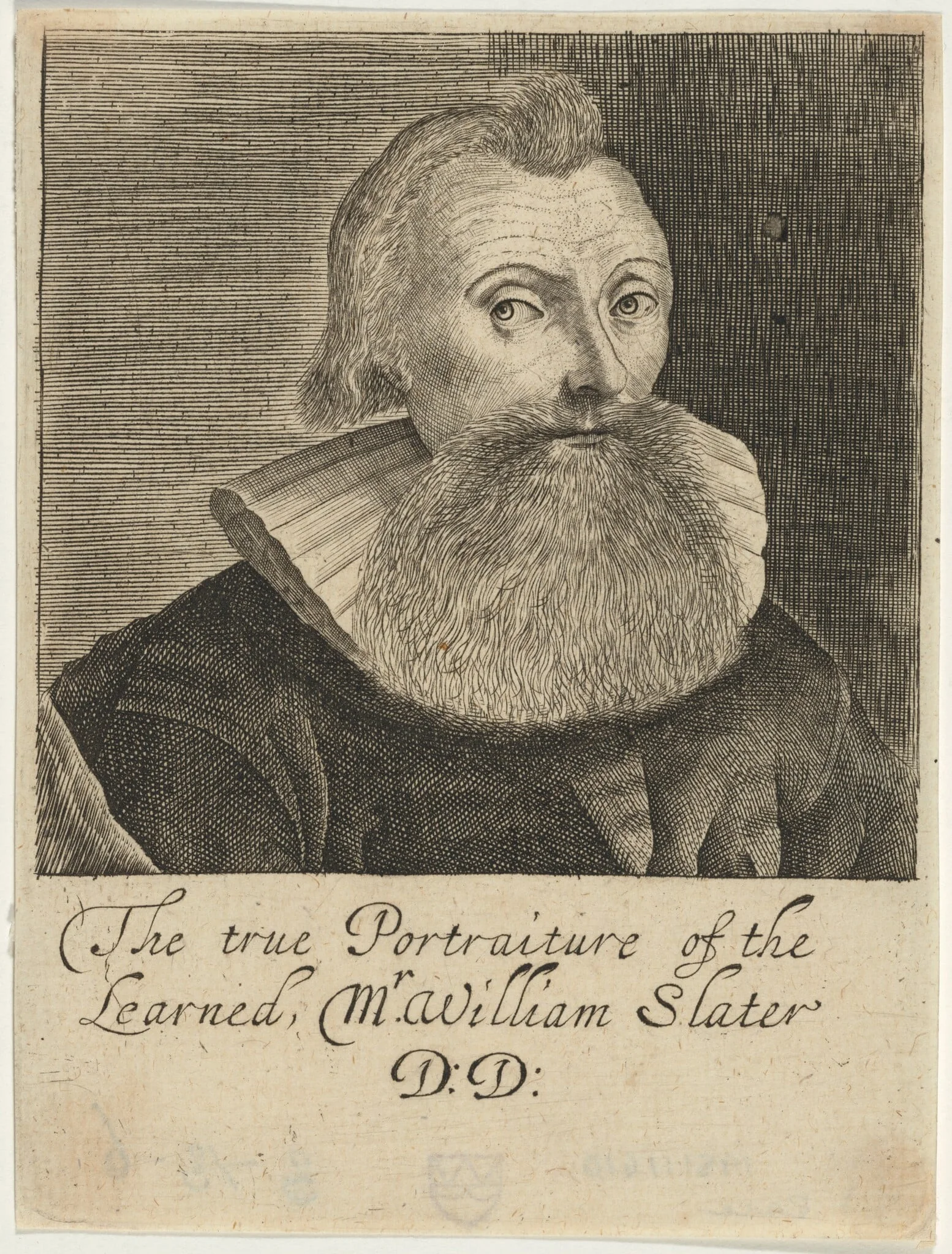 William Slater, D.D., Chaplain of the Queen of Denmark, by Unknown 19th Century, ink, 1850