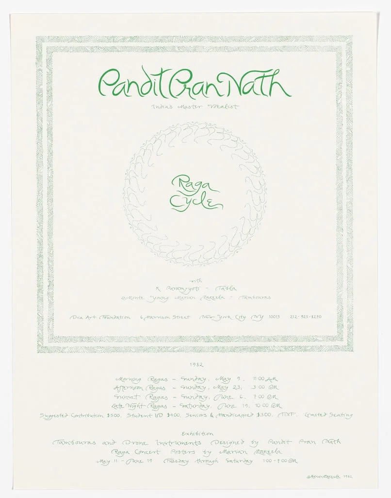 Untitled, by Marian Zazeela, ink, 1982