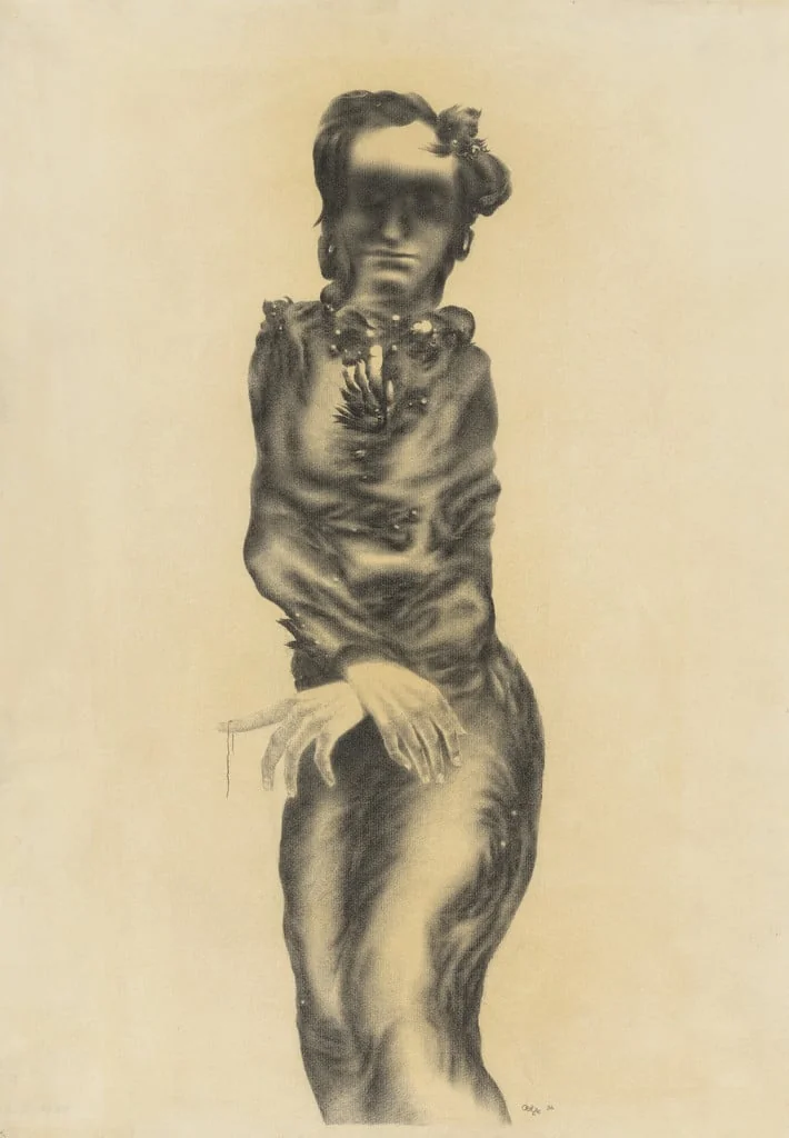 Untitled, by Richard Oelze, crayon, 1936