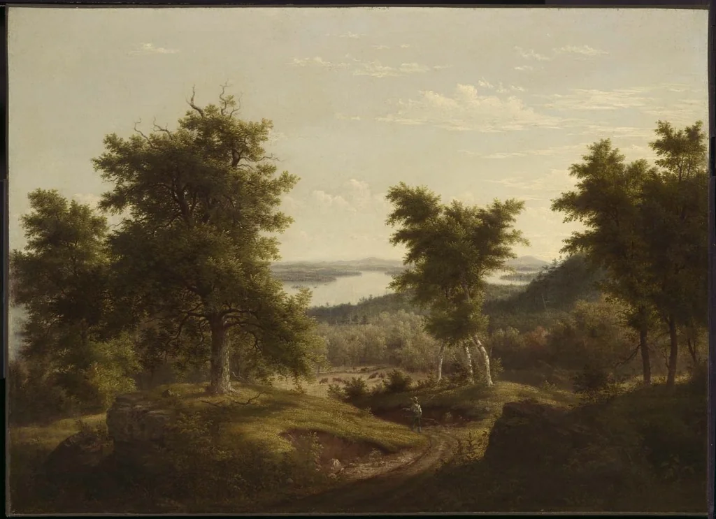 New Hampshire Lake, by Thomas Doughty, oil, 1835