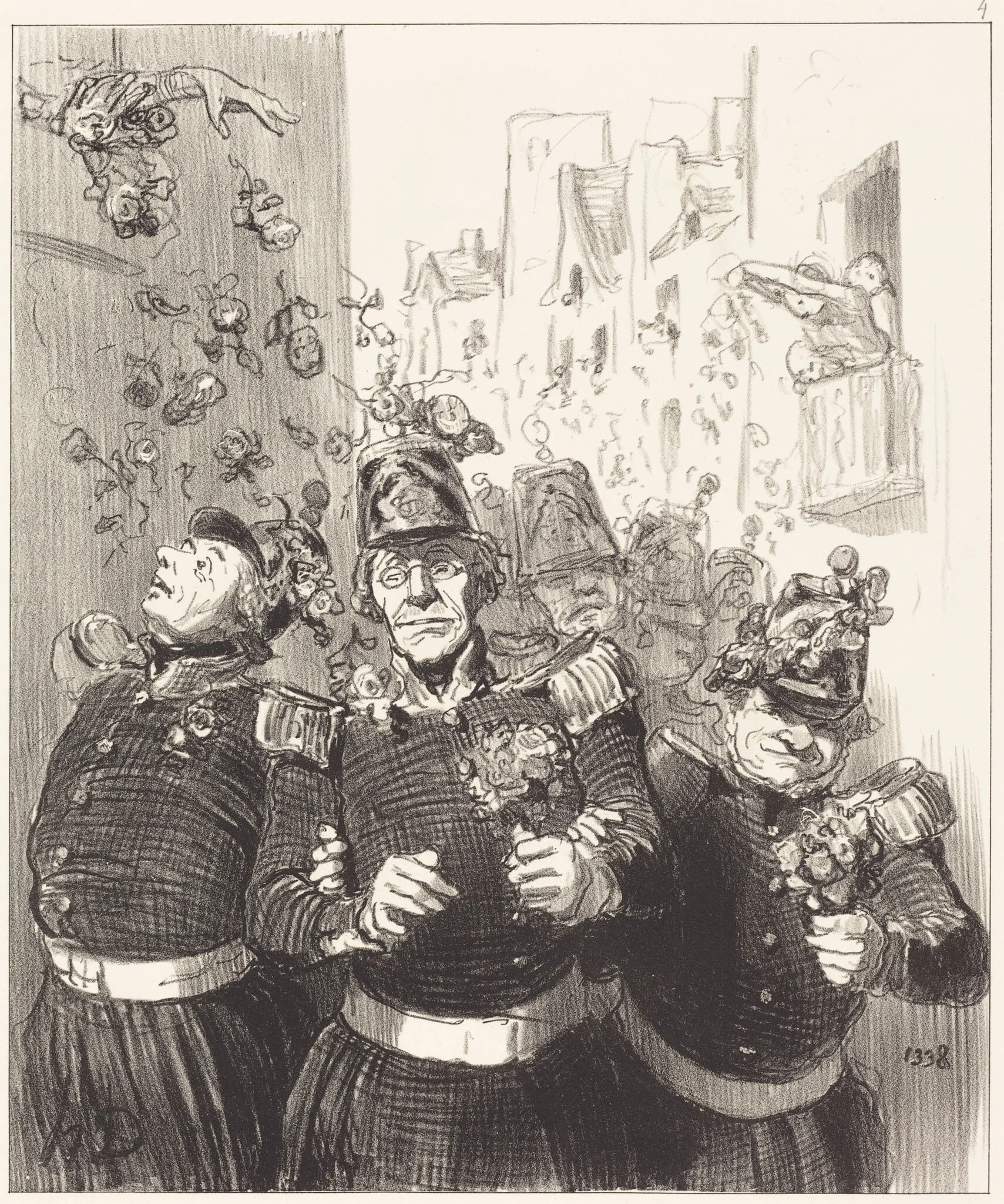 Rifolard est plus charmé que jamais..., by Honoré Daumier, ink, 1848