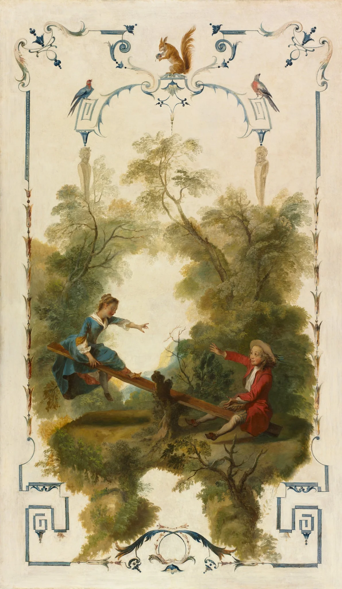The See-Saw, by Nicolas Lancret, unspecified, 1725
