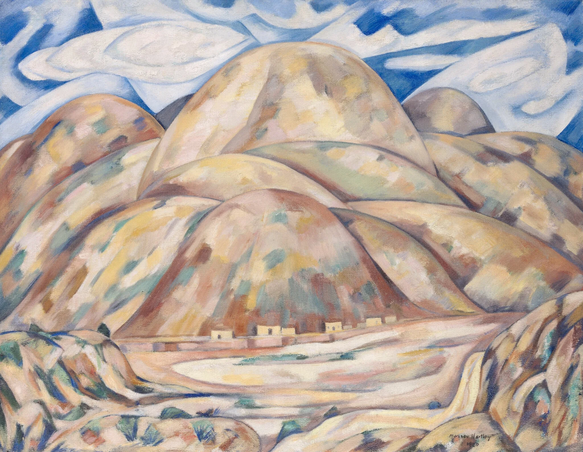 Landscape No. 3, Cash Entry Mines, New Mexico, by Marsden Hartley, oil, 1920