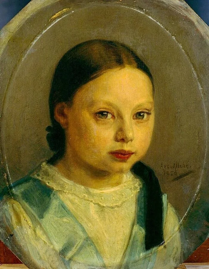 Portret van Annie Allebé, by August Allebé, unspecified, 1856