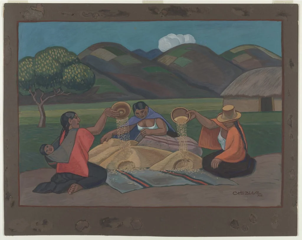 Untitled, by Camilo Blas, oil, 1928