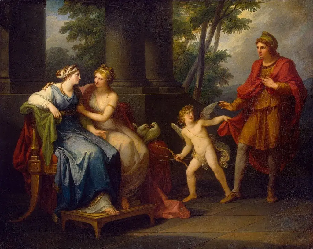 Venus Induces Helen to Fall in Love with Paris