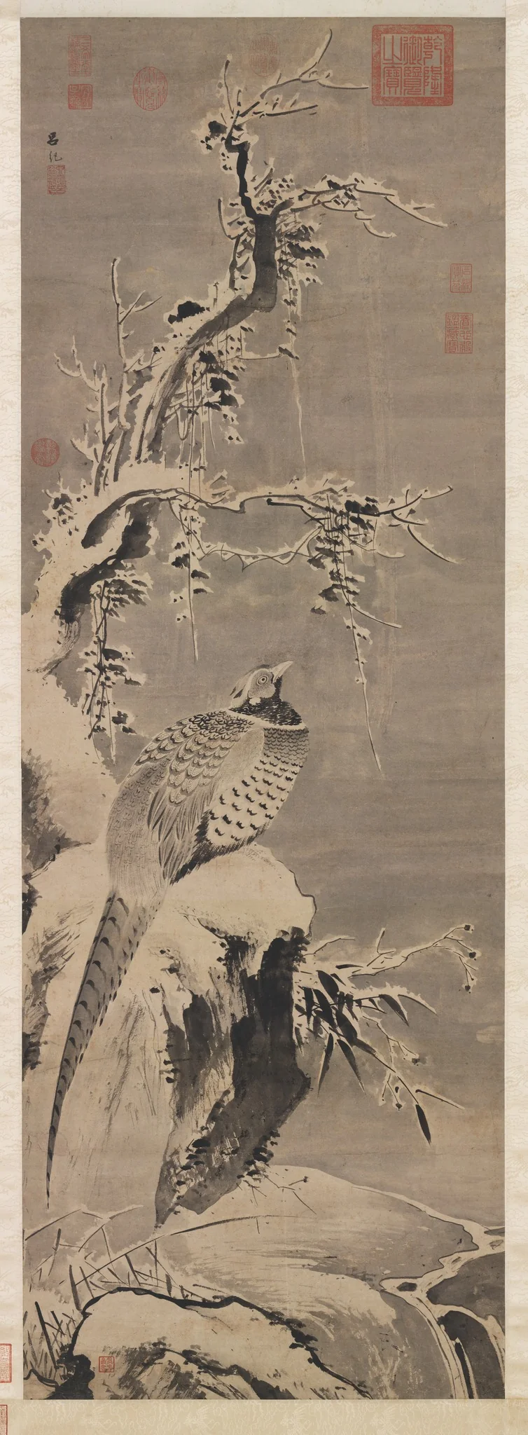 Wild Pheasant in the Cold of Snow, by Lü Ji, unspecified