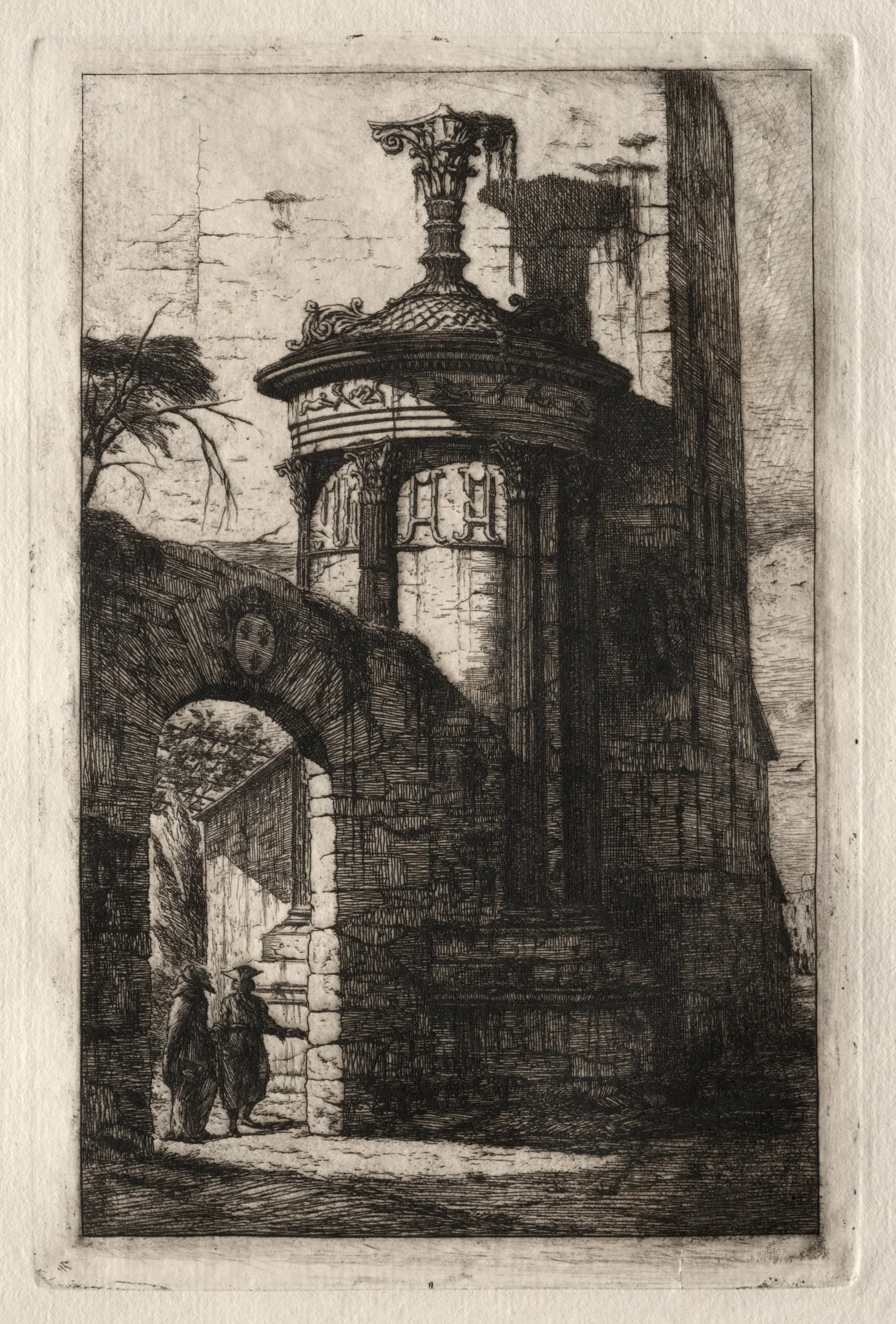 Entrance to the French Capuchin Convent at Athens