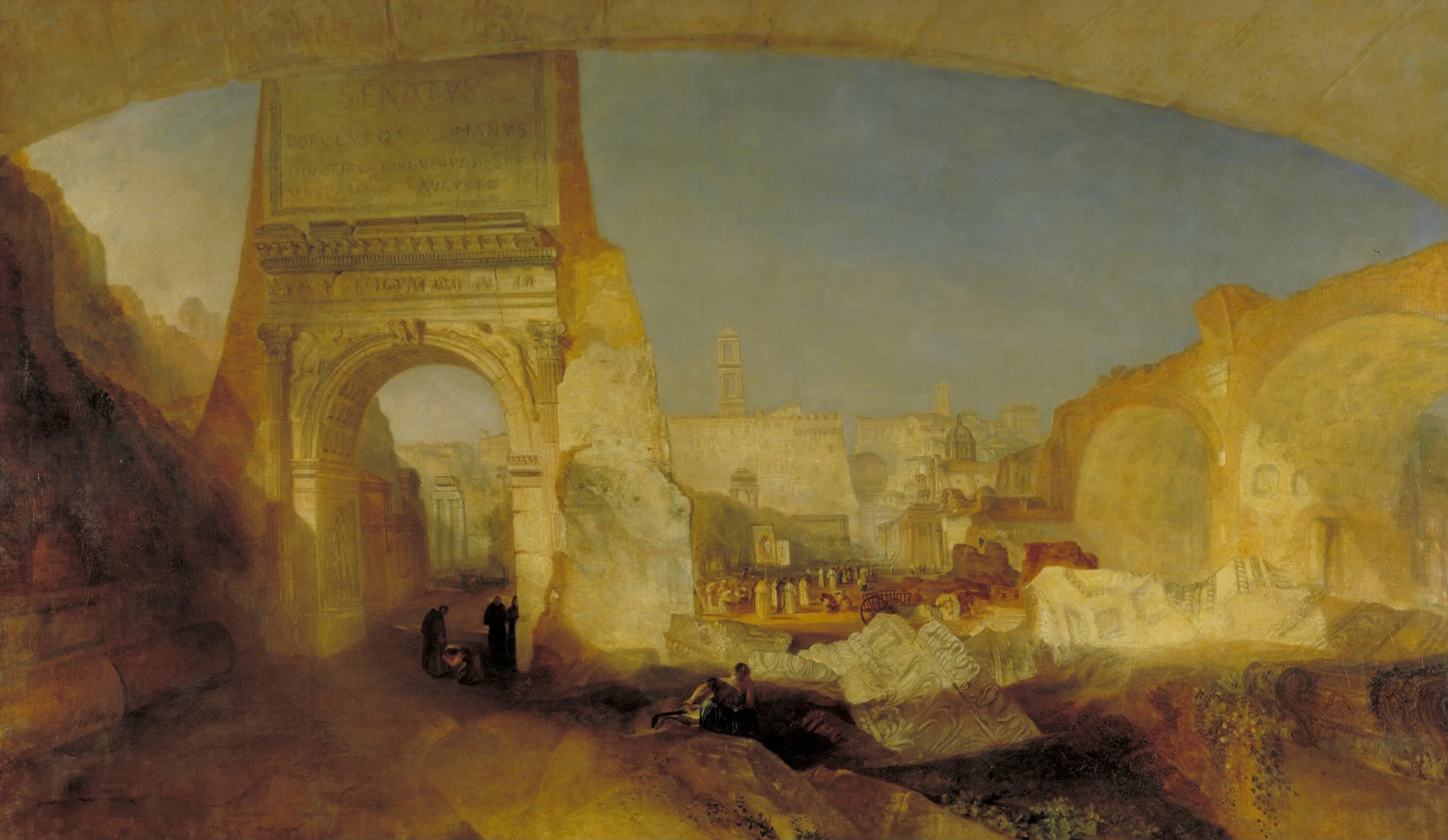 Forum Romanum, for Mr Soane's Museum, by Joseph Mallord William Turner, oil, 1826