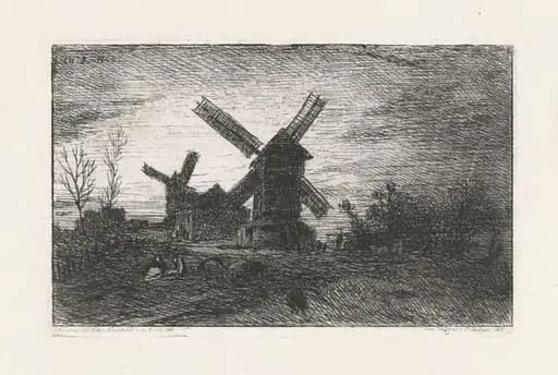 Two Windmills at Montmartre