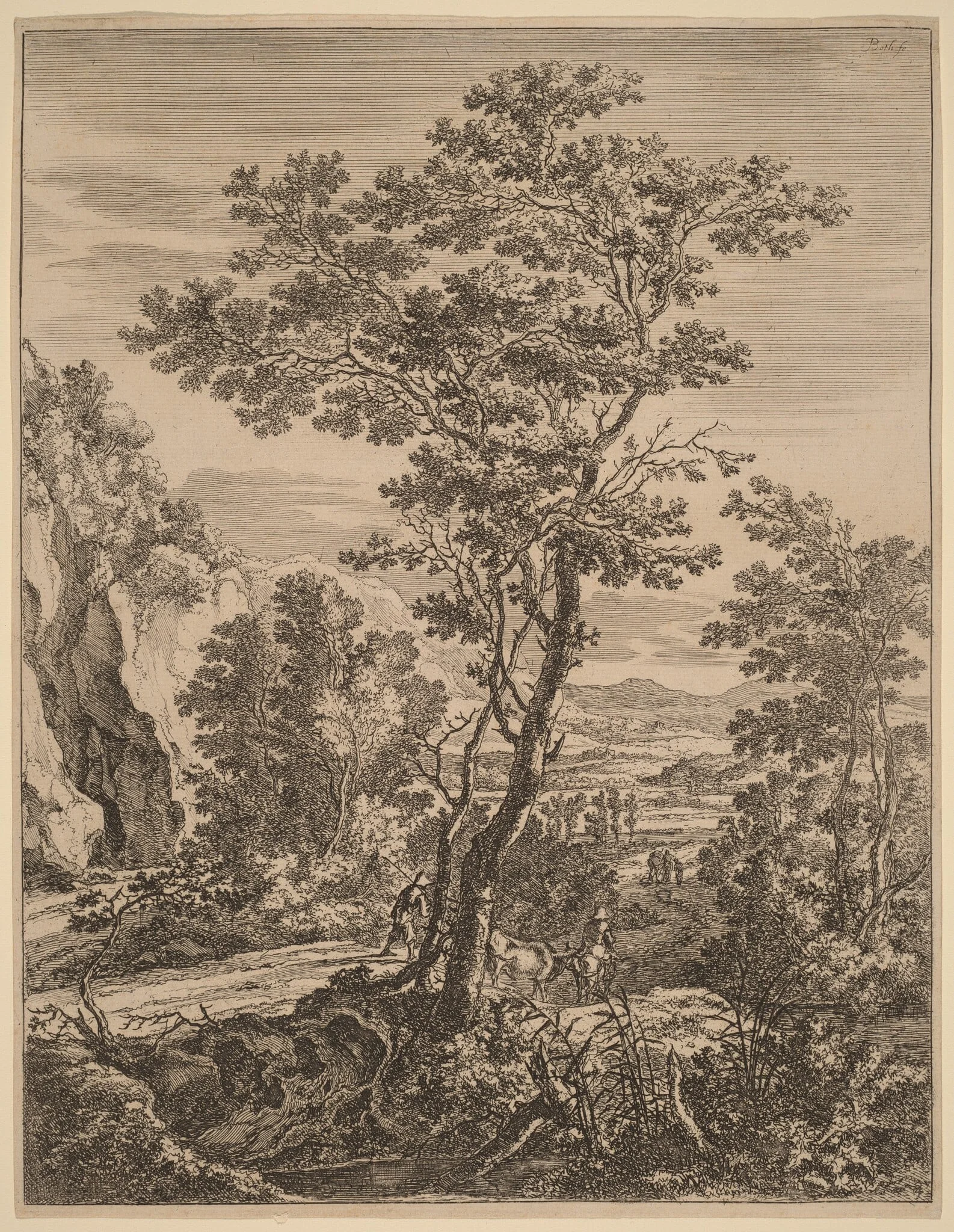 The Large Tree, by Jan Both, ink, 1700