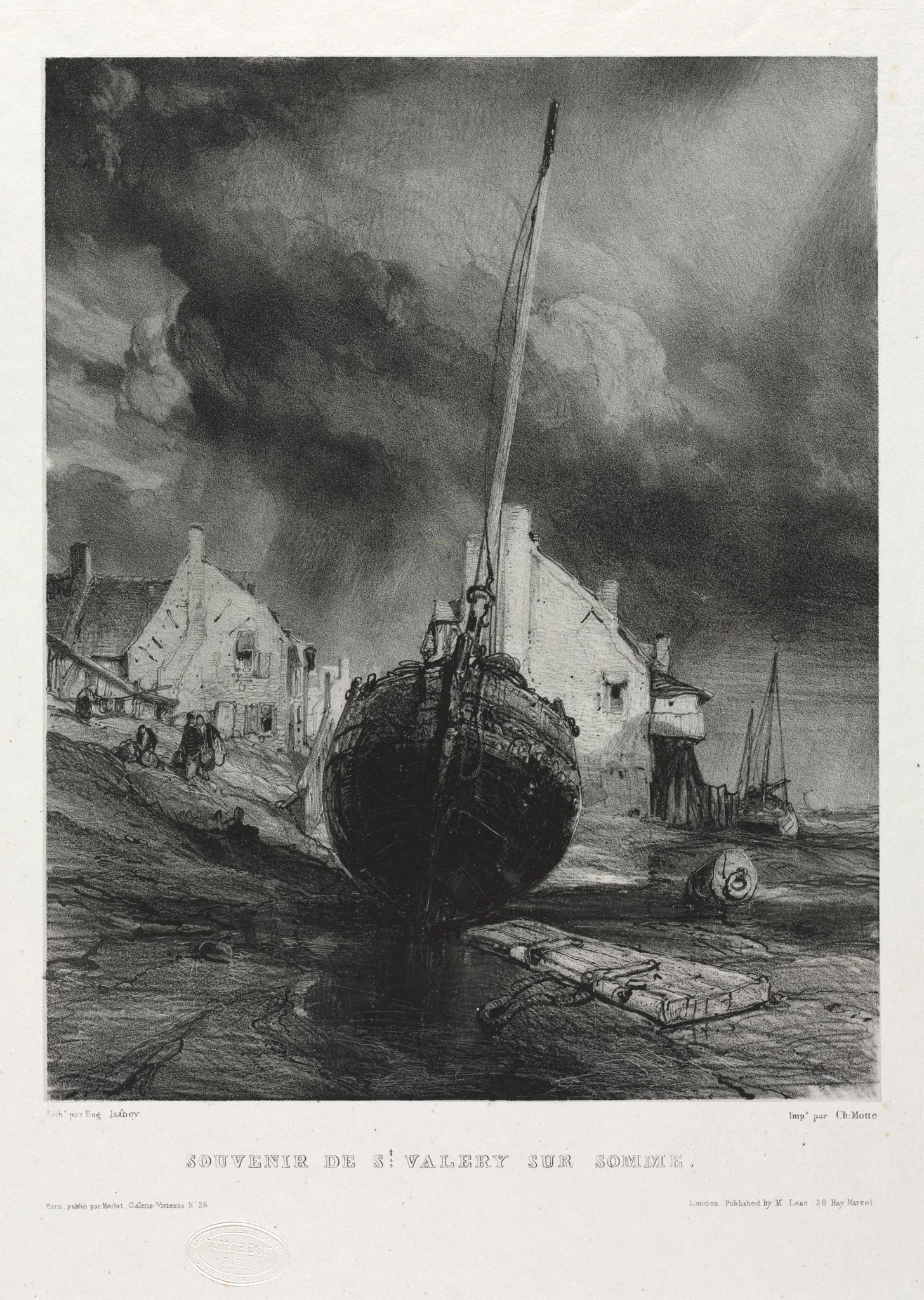 Six Marines: Souvenir Saint Valéry-sur-Somme, by Eugène Isabey, 1833