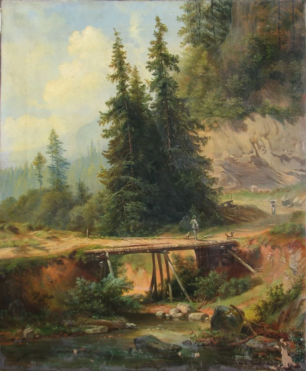 Podul, by Pauline Hufnagel-Spreer, unspecified, 1898