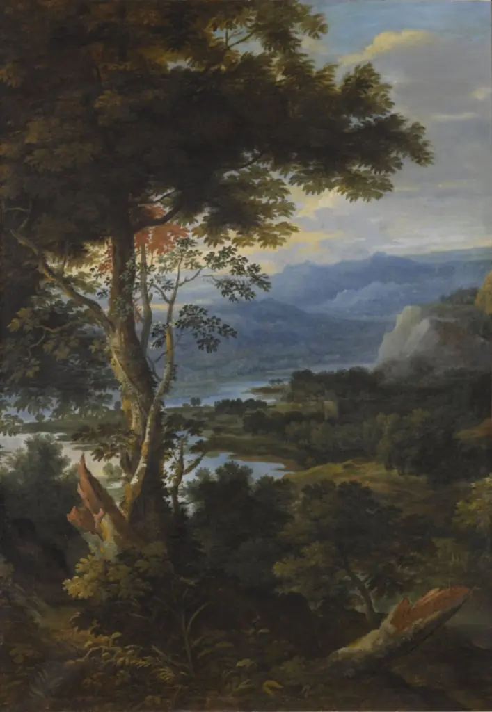 Landscape with a river in the mountains