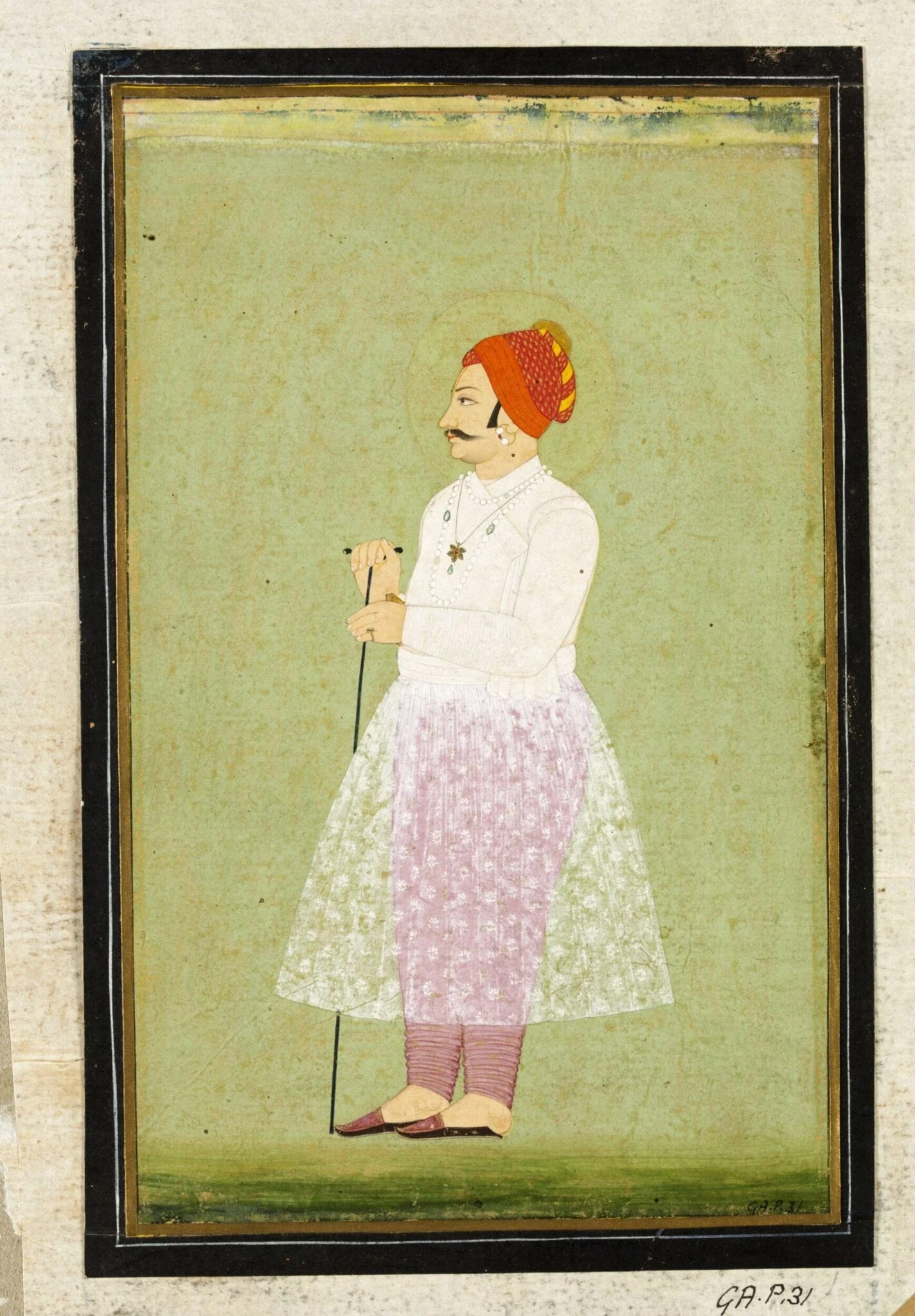 Raja Bishan Singh, by Unknown, paint, 1850