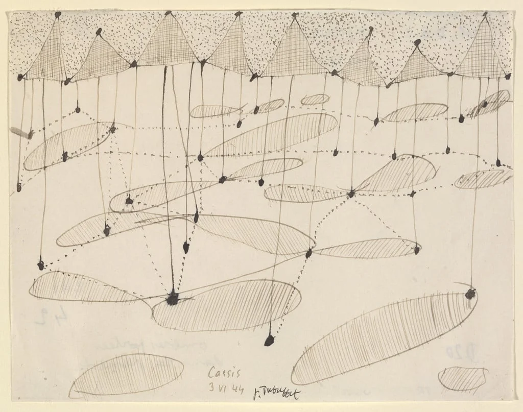Untitled, by Jean Dubuffet, ink, 3