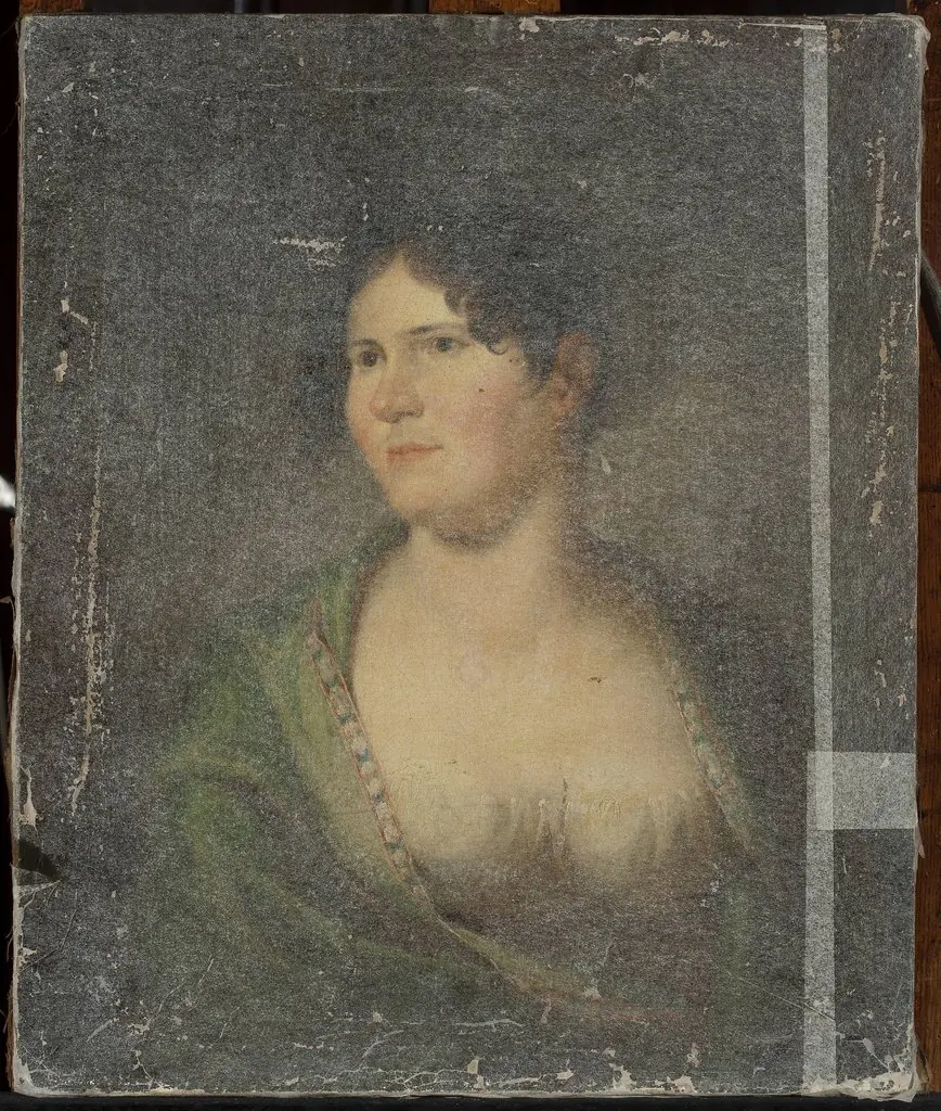 Portrait of a woman in an Empire dress