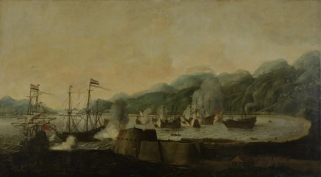 Surprise attack on three Portugese galleons in the Bay of Goa, 30 September 1639