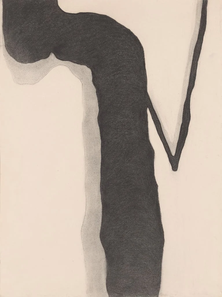 Untitled, by Georgia O'Keeffe, charcoal, 1959