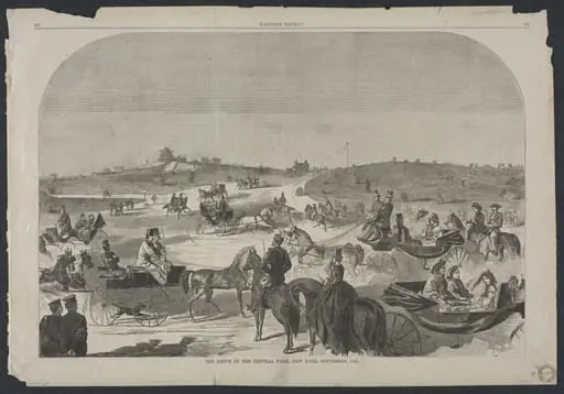 The Drive in Central Park, New York, September, 1860
