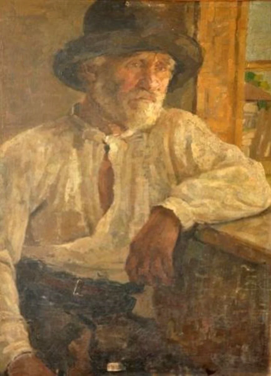 Țăran bătrân, by Aurel Băeșu, unspecified