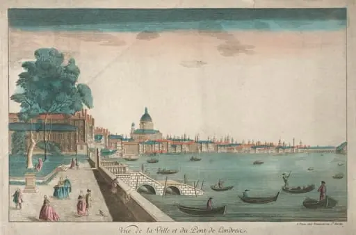 View of the City and London Bridge