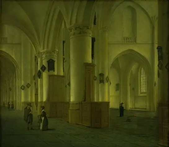 Side-Aisle at St Bavo Church in Haarlem